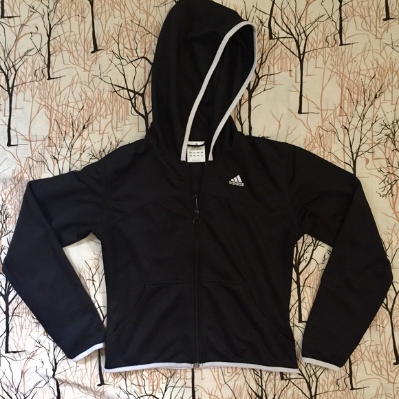 adidas Tops - Vintage Adidas Lightweight Mesh Hoodie Size Small